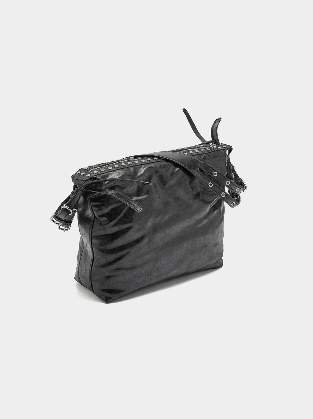 Shoulder bag with studs