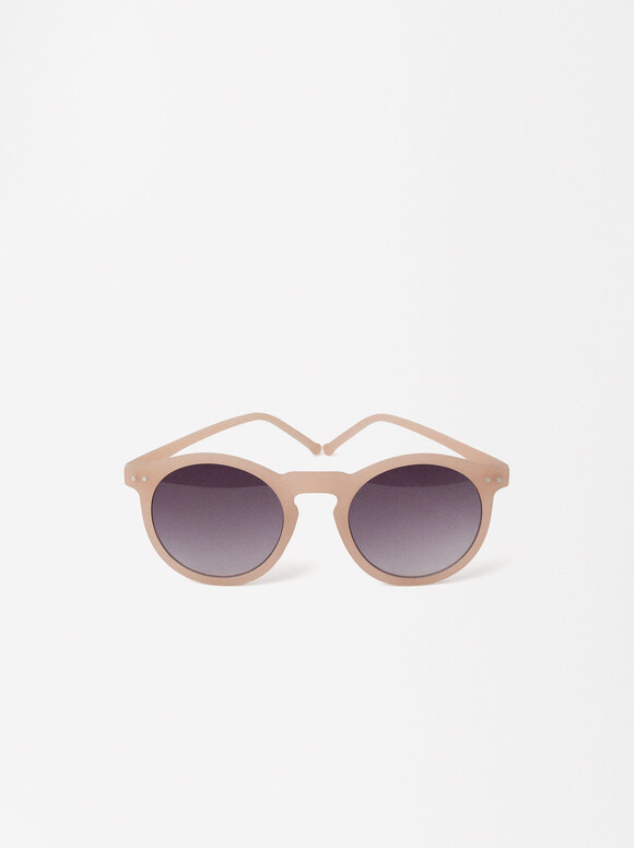 Round Sunglasses , Pink, hi-res
