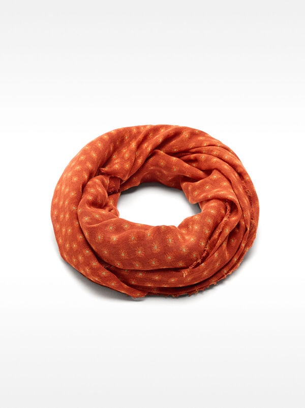 Foulard imprimé en mélange de coton