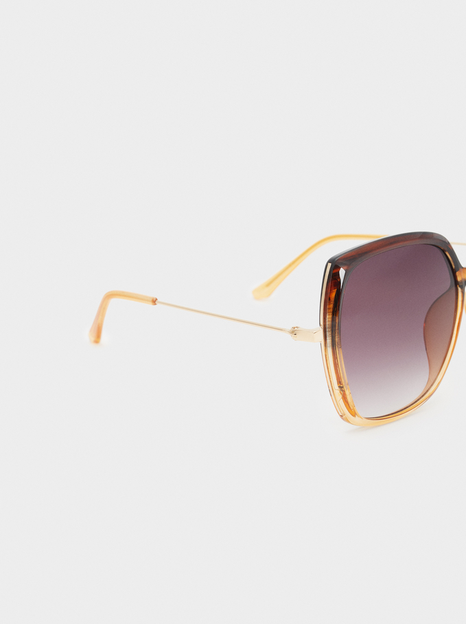 Occhiali Da Sole Montatura Quadrata Marrone Donna Accessori Estivi Parfois Com