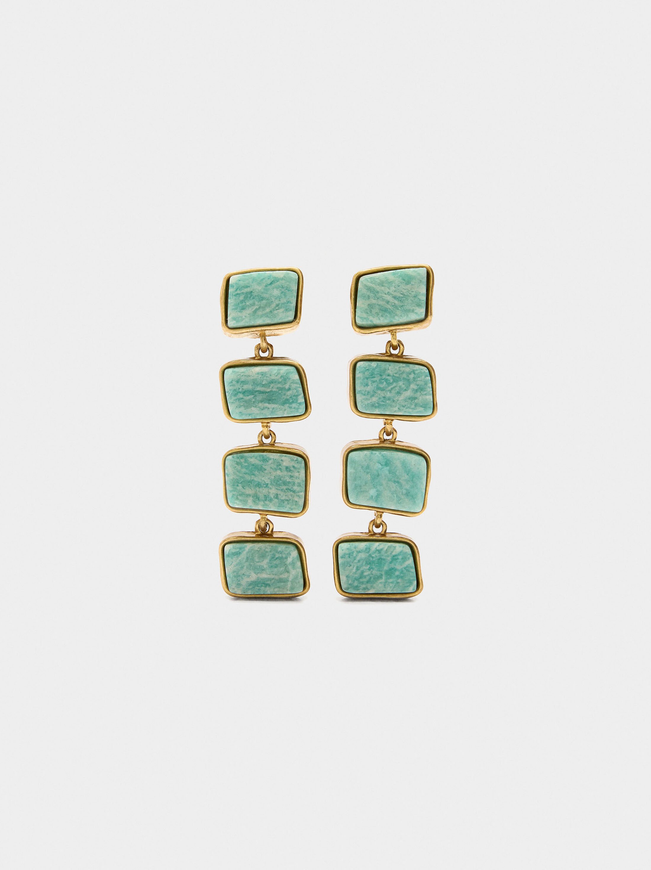 Long earrings with stones image number 1.0