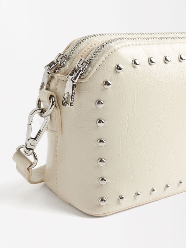 Crossbody bag with studs