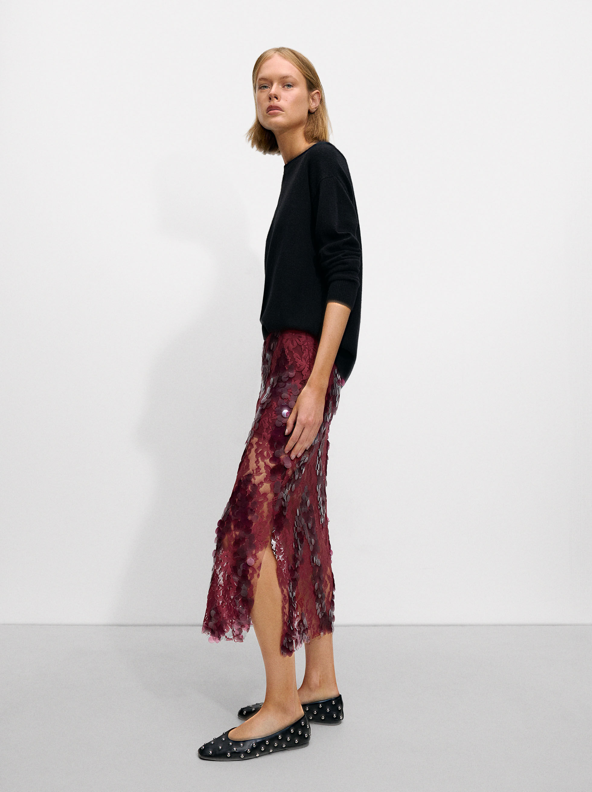 【関税＆送料込み】Balenciaga Sequin Midi Skirt DOLCE&GABBANA - Lace midi skirt | Leam Roma - Luxury
