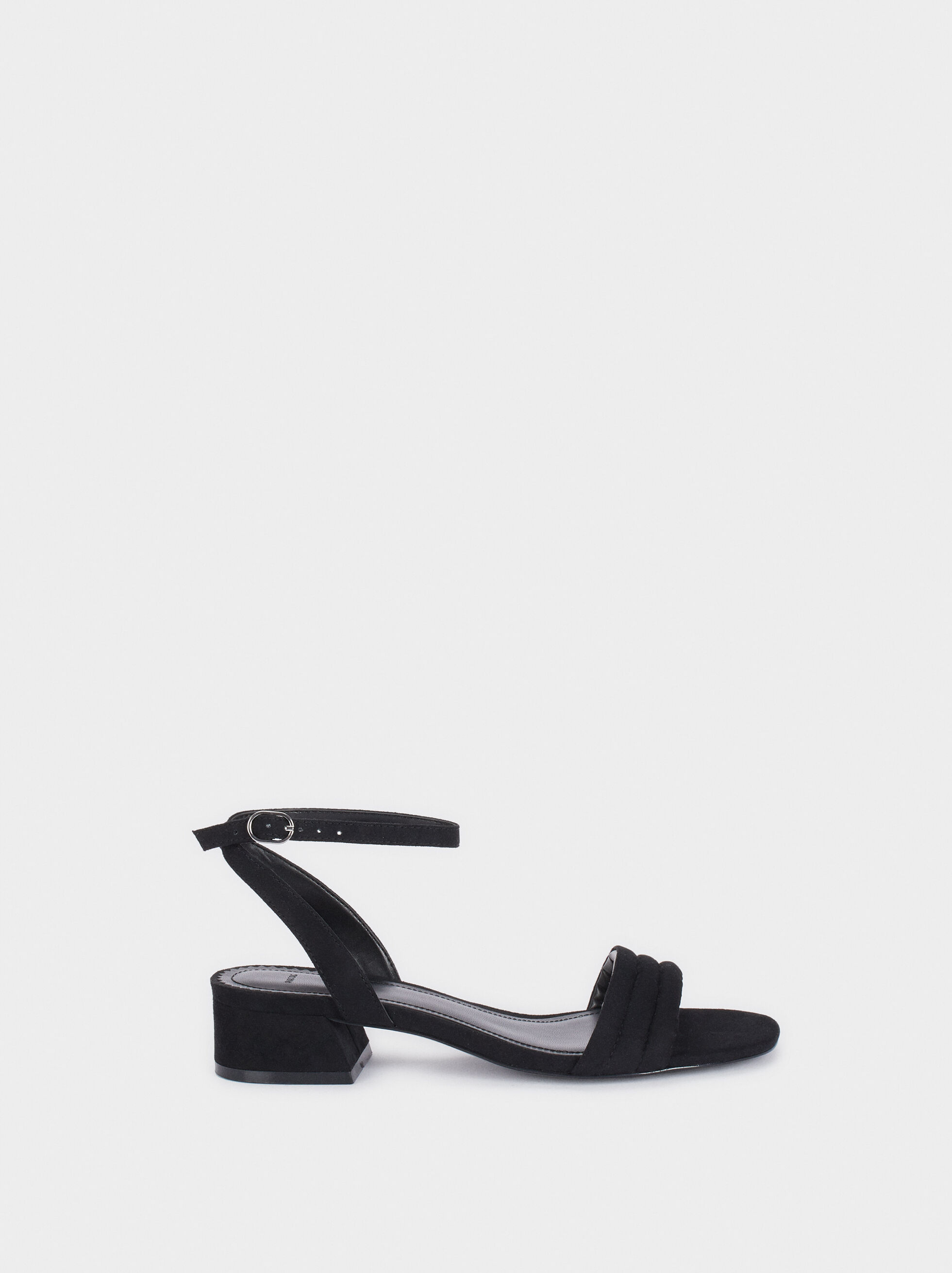 black heel sandals online