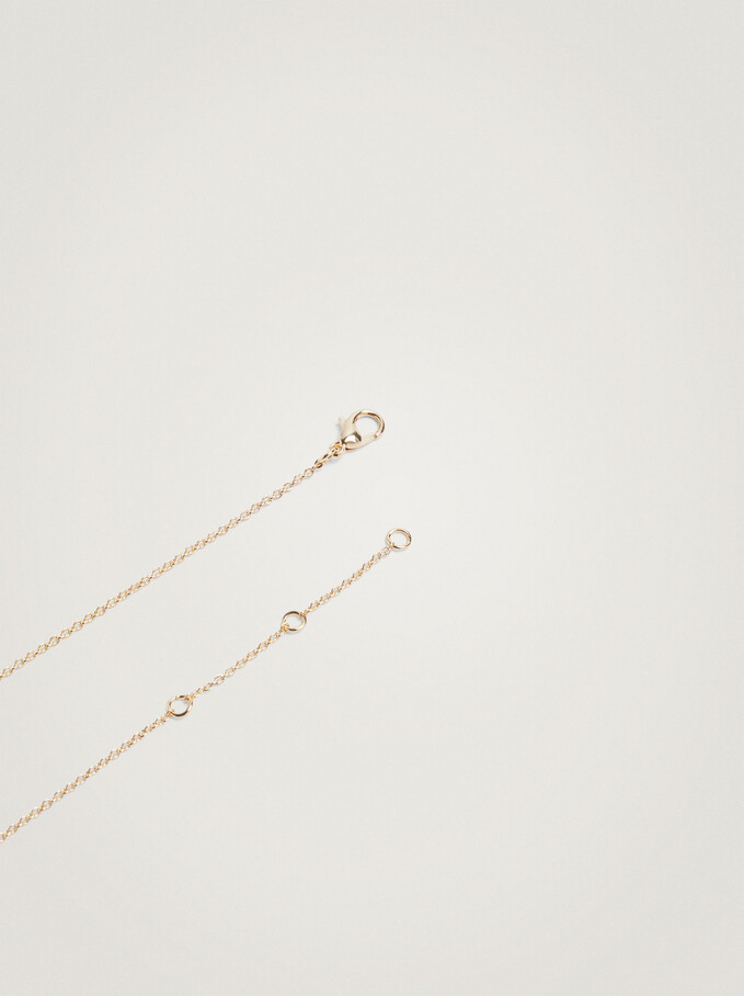Golden Necklace With Charms, Golden, hi-res