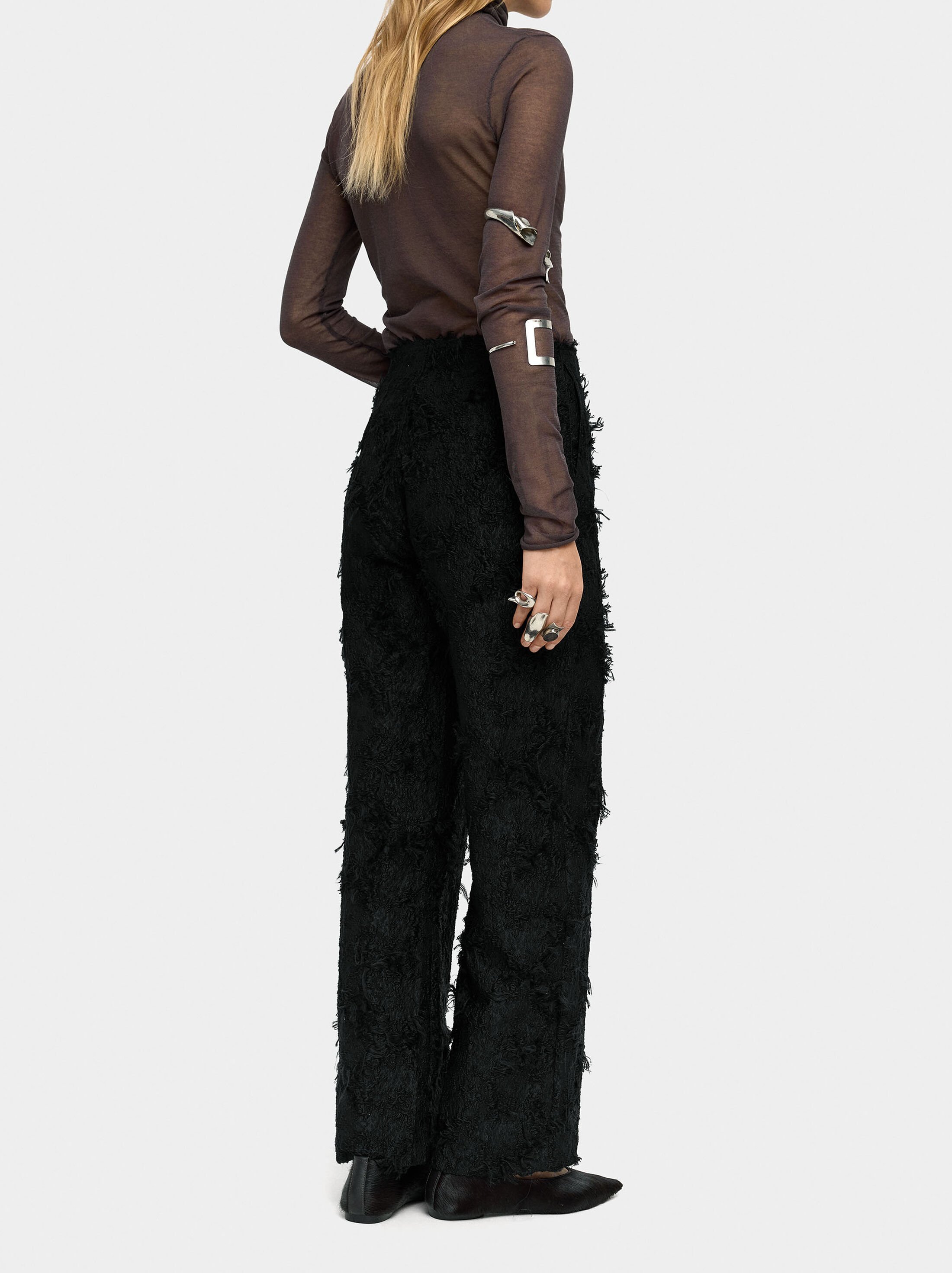 Trousers with cotton texture image number 4.0