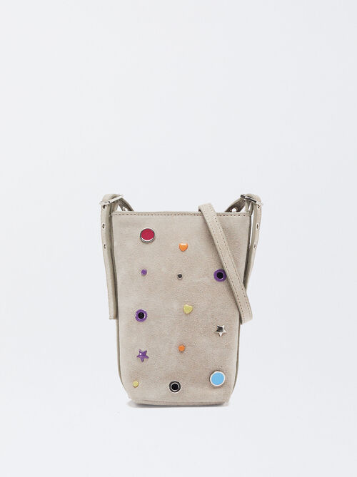 Suede Cell Phone Bag