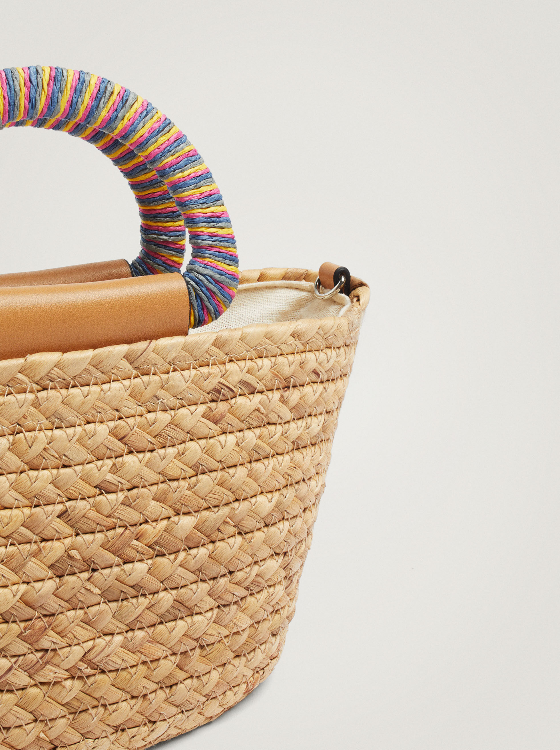 Bolso Bandolera De Paja