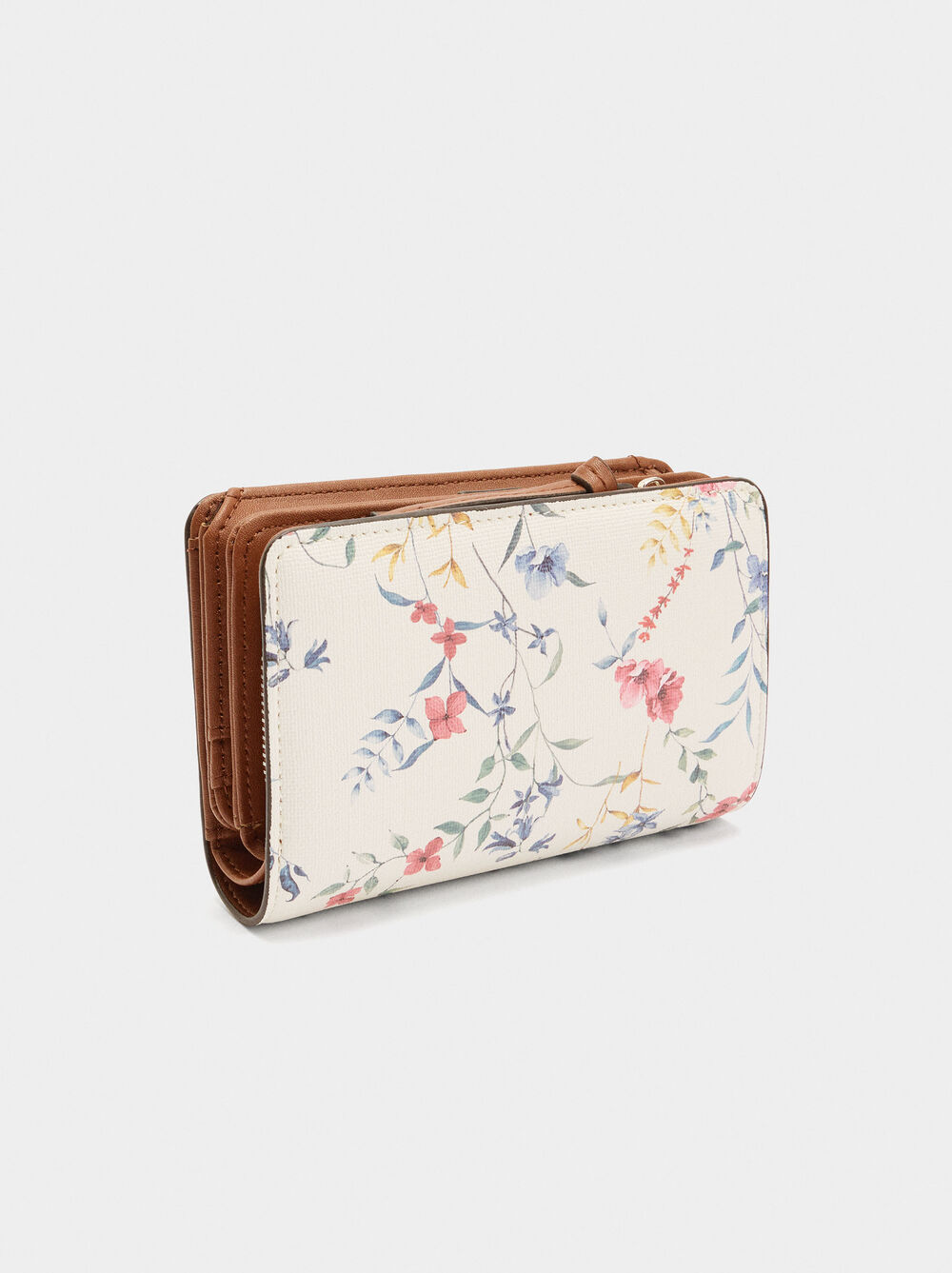 Floral printed wallet