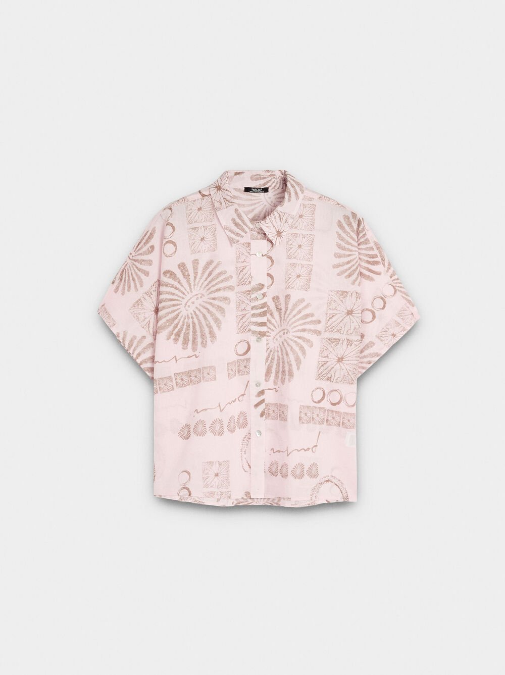 Printed shirt with 100% cotton