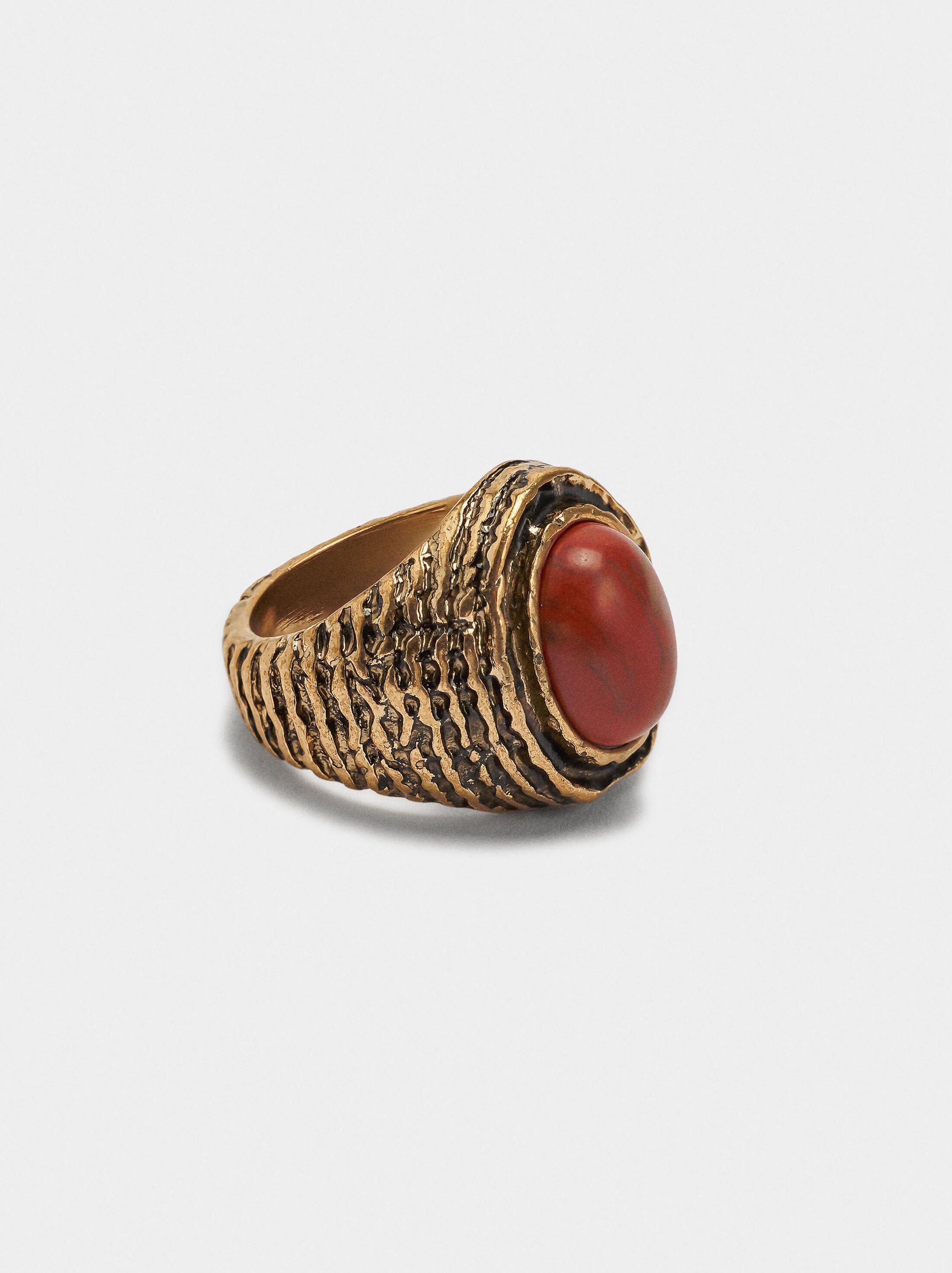 Oval ring with stone image number 2.0
