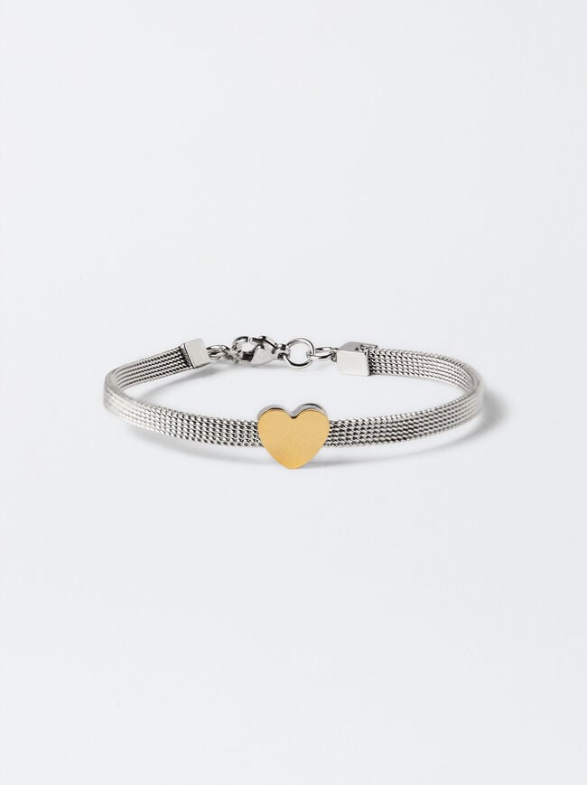 Stainless Steel Heart Bracelet image number 0.0