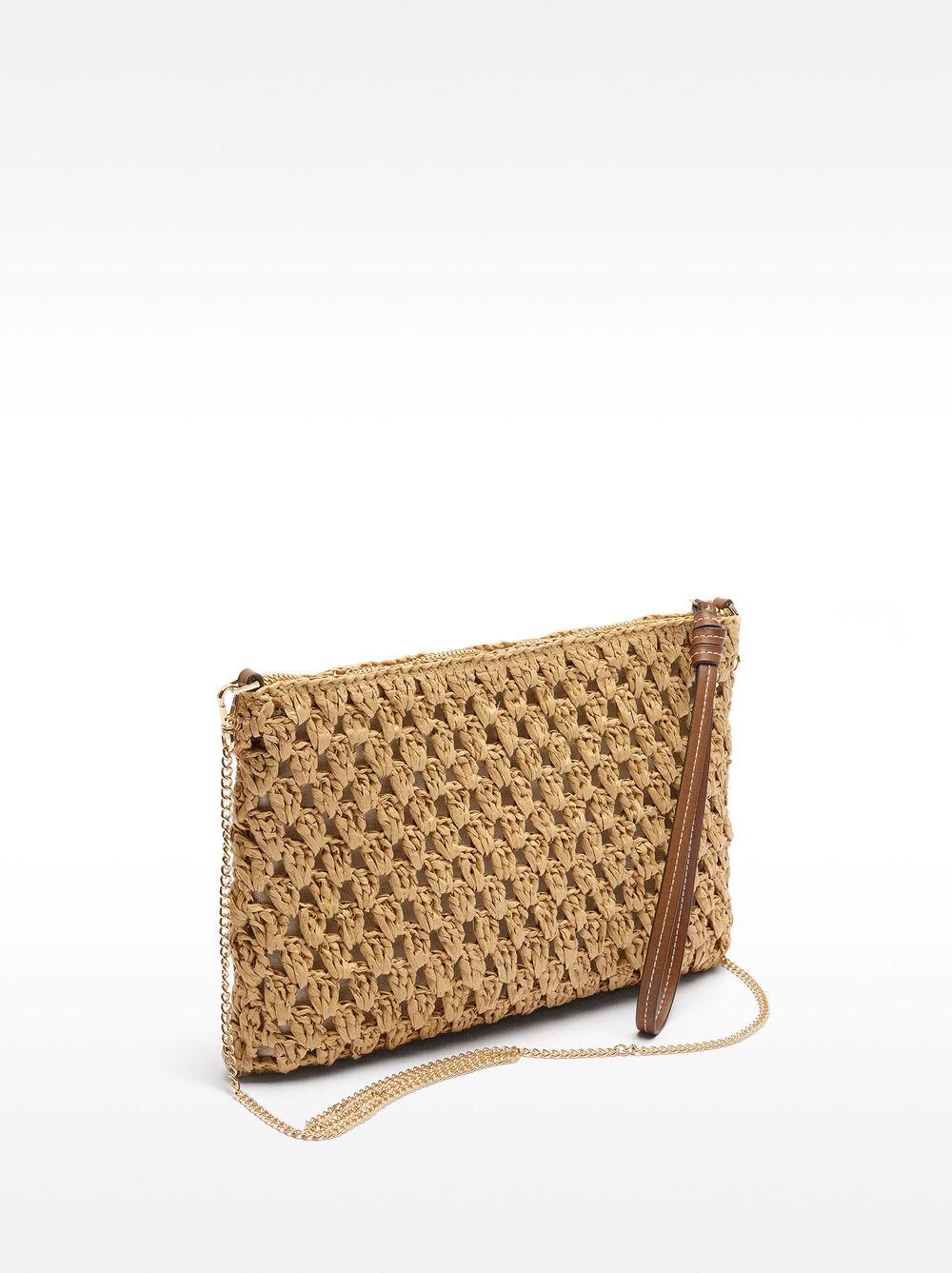 Handbag straw effect