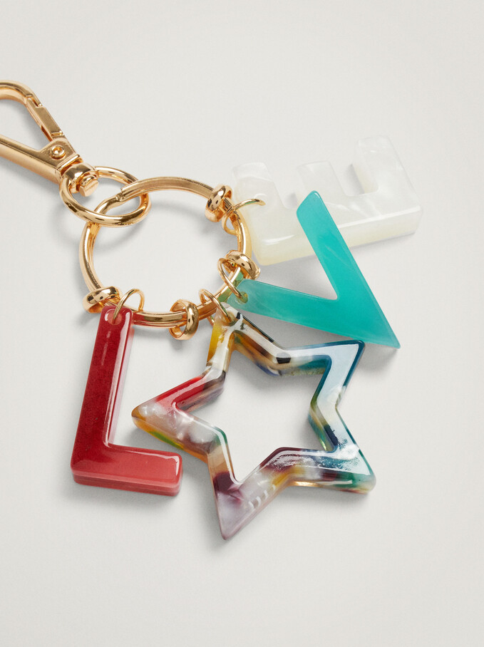 Charms Key Ring, Multicolor, hi-res