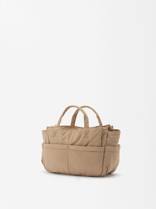 Nylon Multi-Purpose Bag, Beige, hi-res