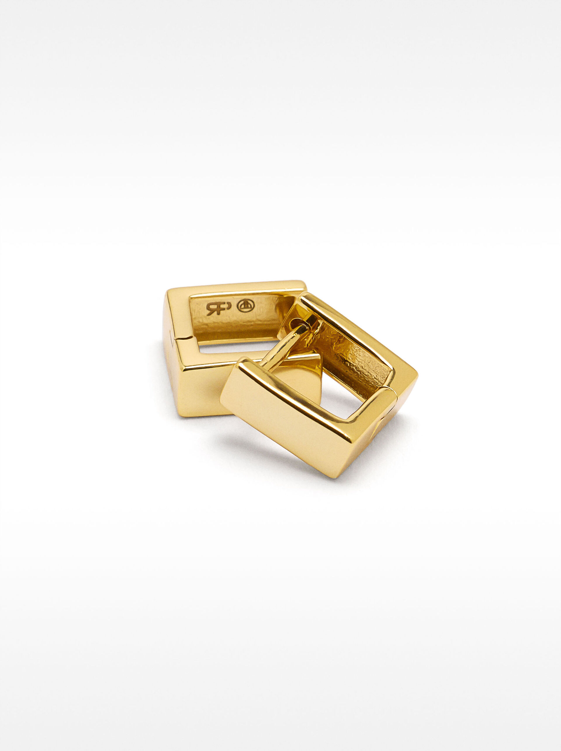 Square hoop earrings - 925 sterling silver image number 2.0