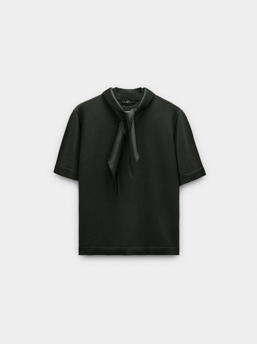 Jersey de punto con pañuelo