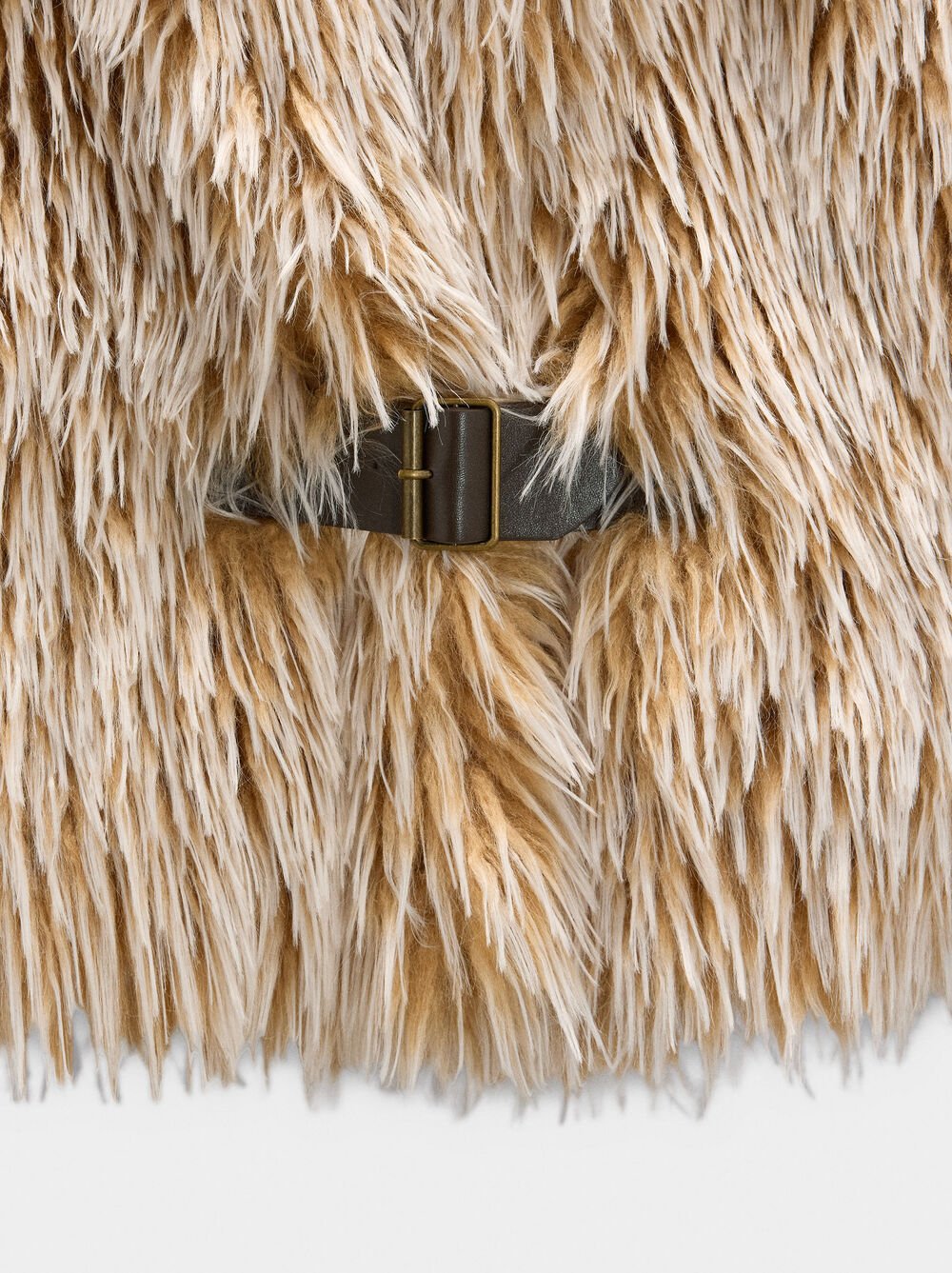 Faux fur effect jacket