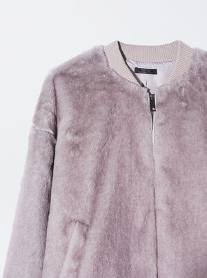 Fur Coat With Pockets image number 6.0