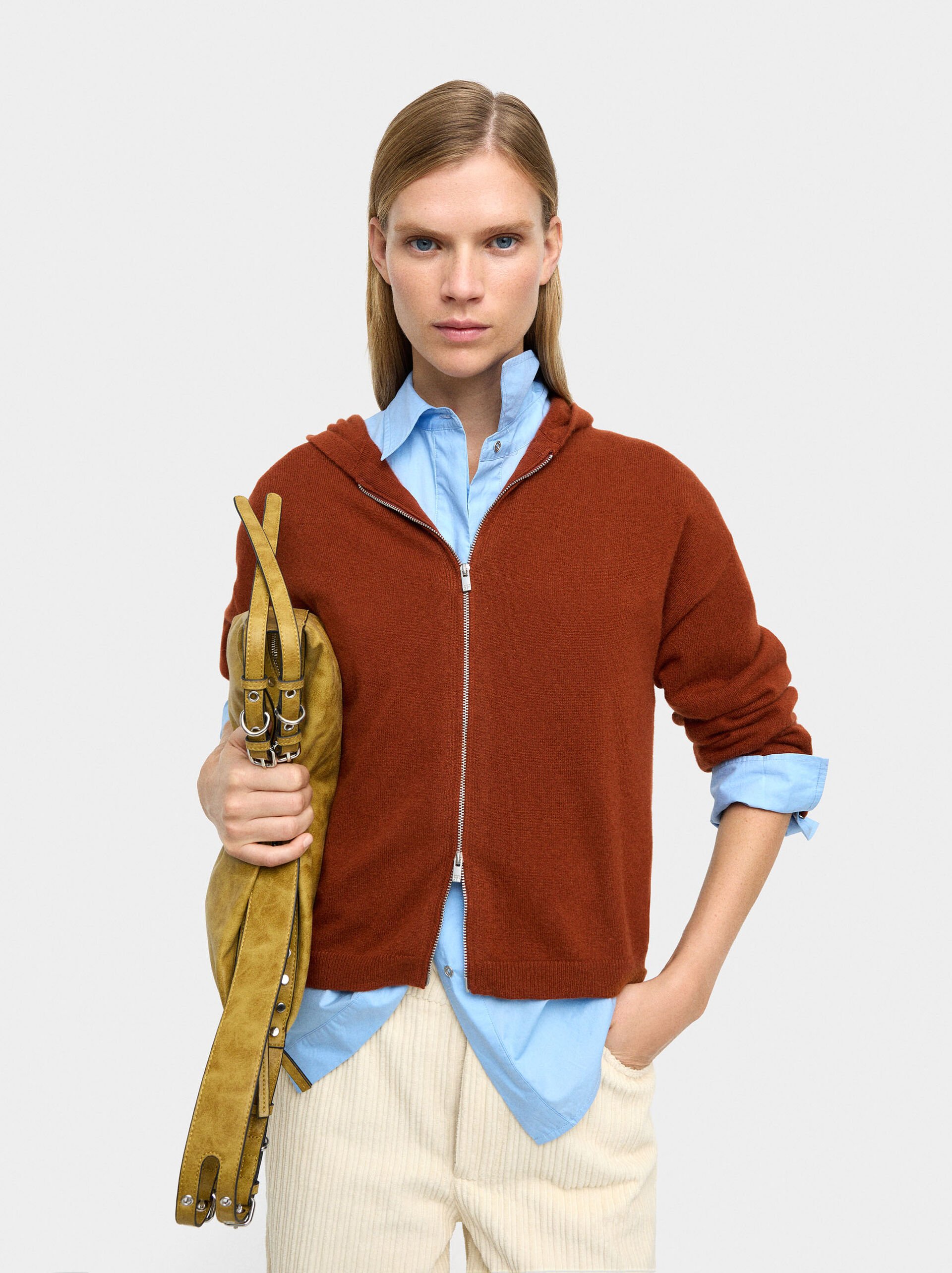 Cardigan with 100% cashmere image number 0.0