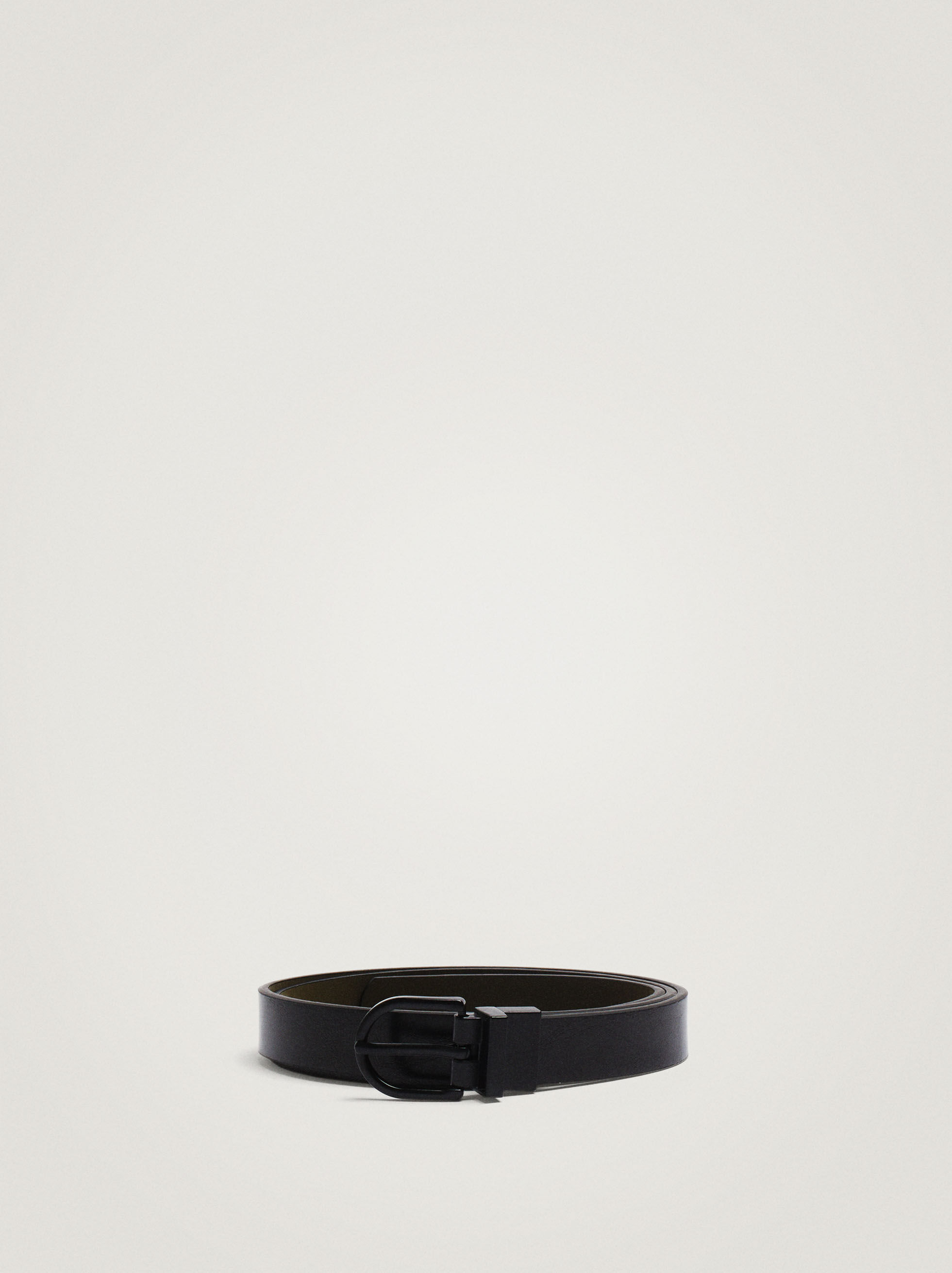 Womens Accessories Belts COS Classic Leather Belt in Black 