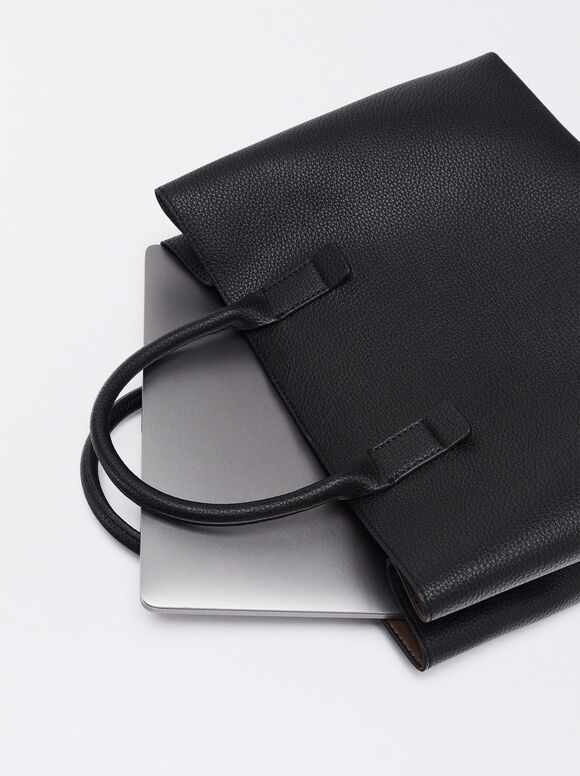 13” Laptop Bag, Black, hi-res