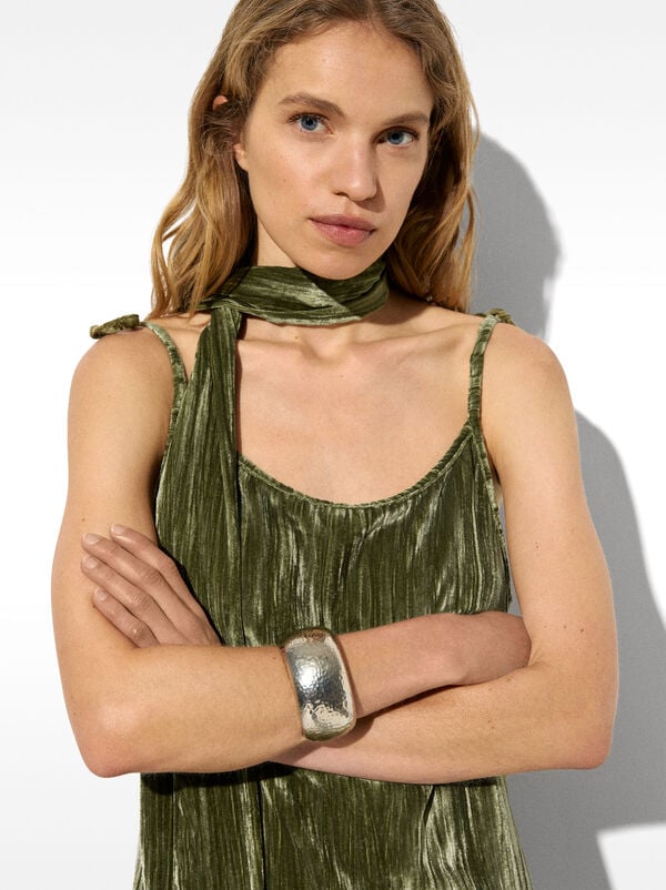 Velvet strappy dress