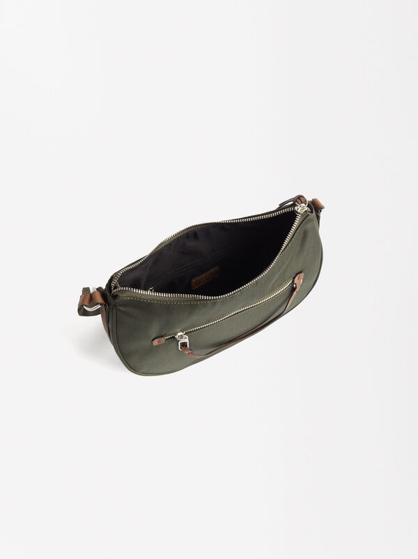 Nylon hobo crossbody bag