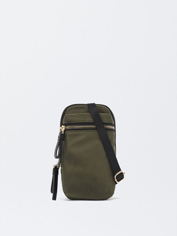 Nylon Phone Case, Khaki, hi-res