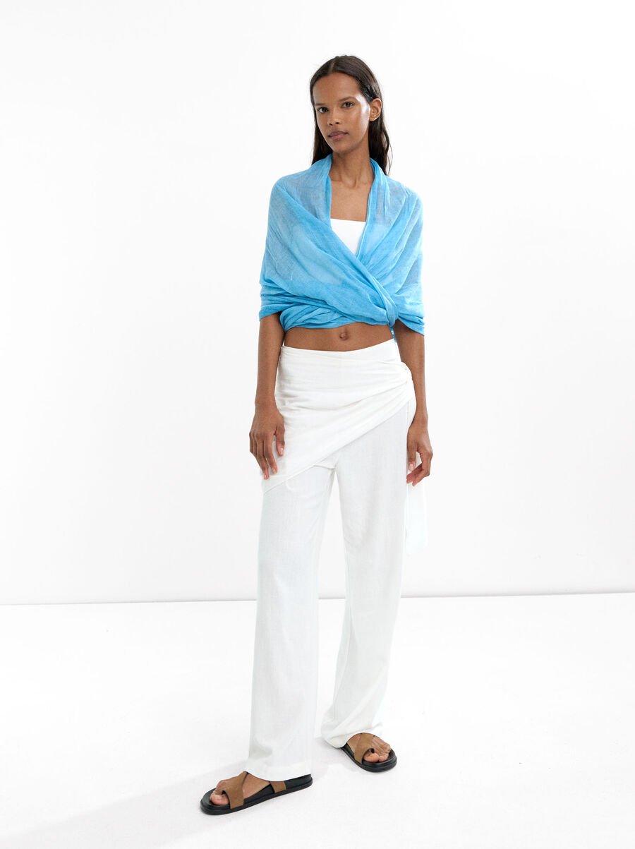 Pashmina with fringes