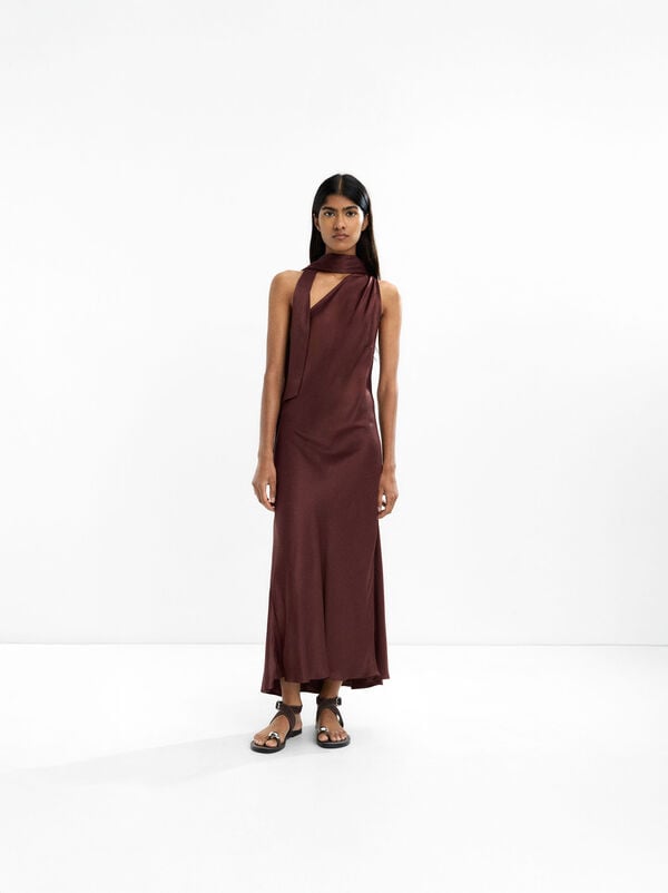 Asymmetric long dress
