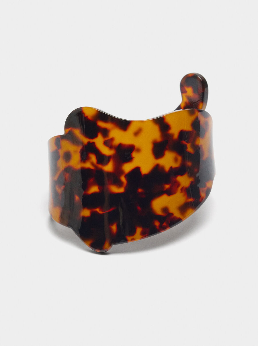 Maxi bracelet tiger tortoiseshell effect