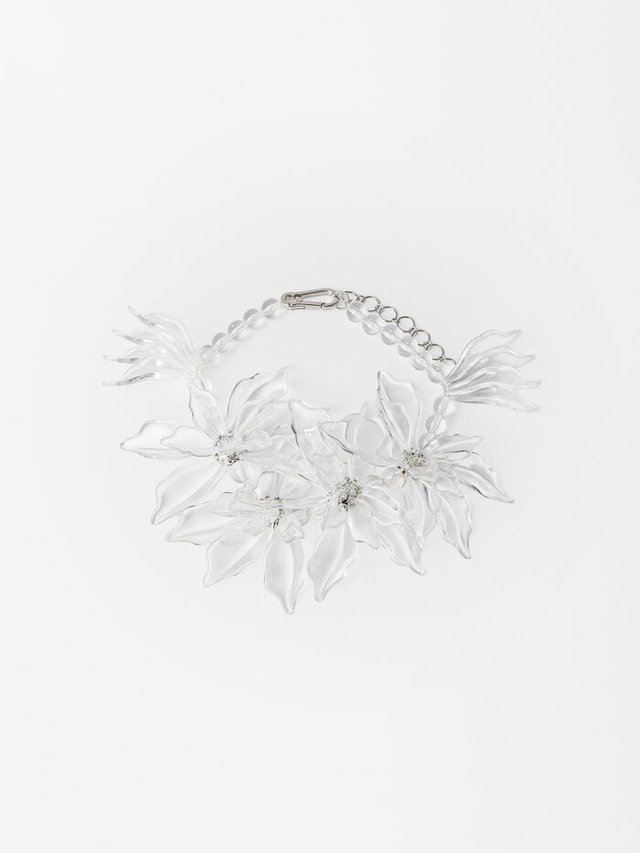 Online Exclusive - Choker With Flowers