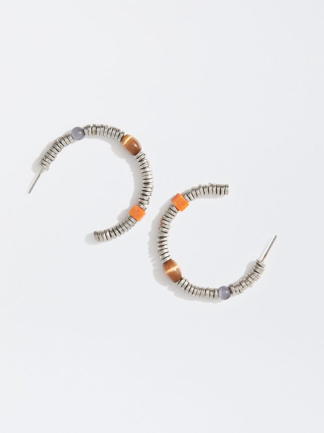 Hoop Earrings With Crystals image number 1.0
