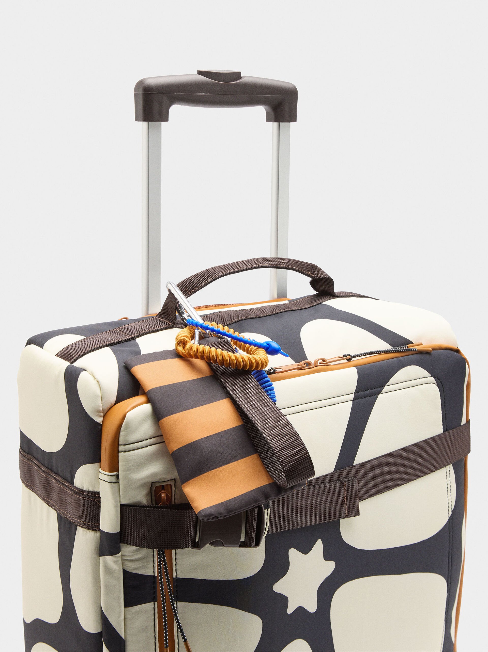 Travel suitcase with printed nylon image number 3.0