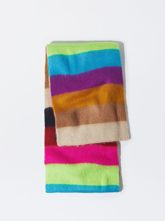 Multicolor Scarf, Multicolor, hi-res