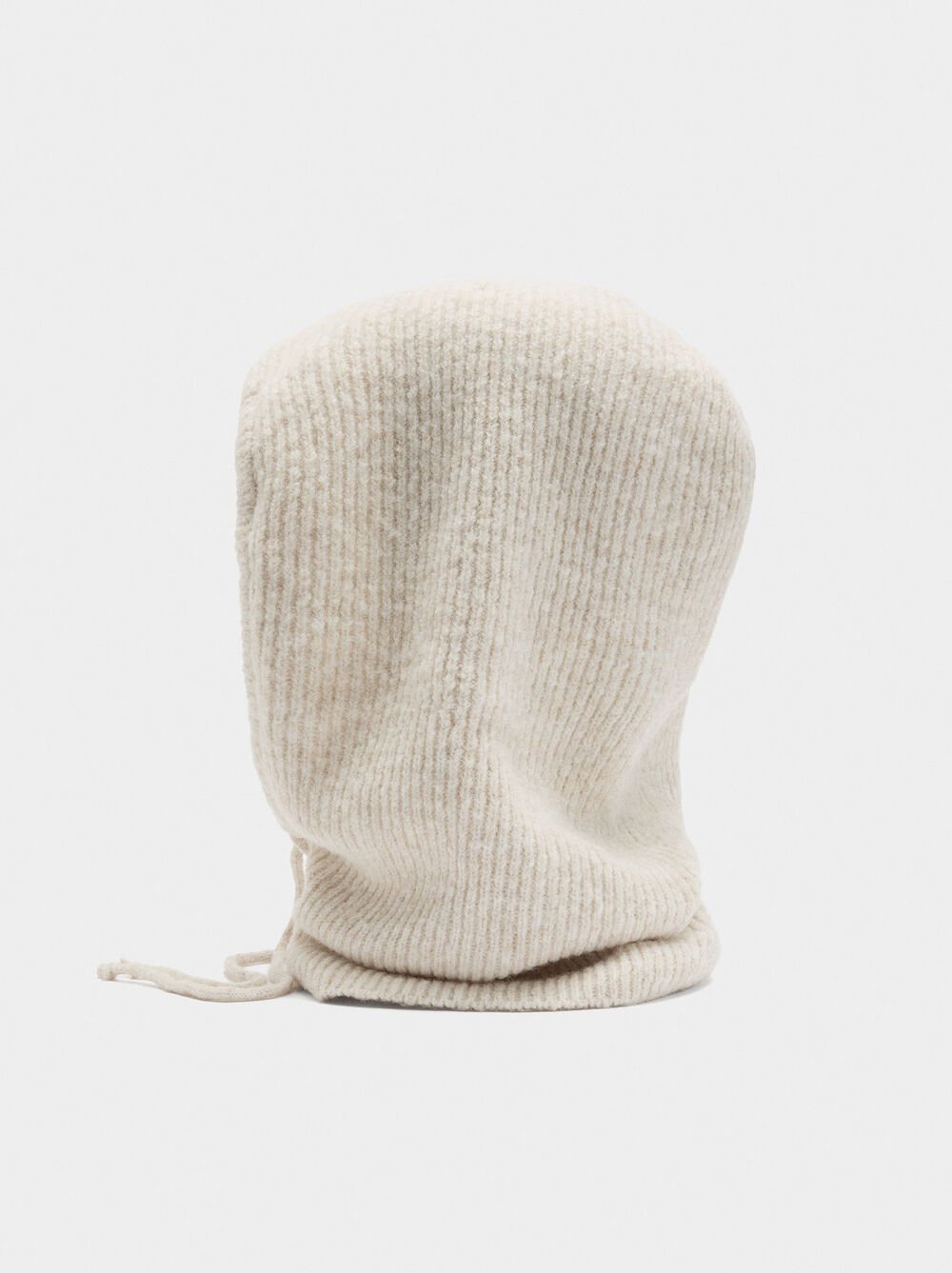 Knit balaclava with straps