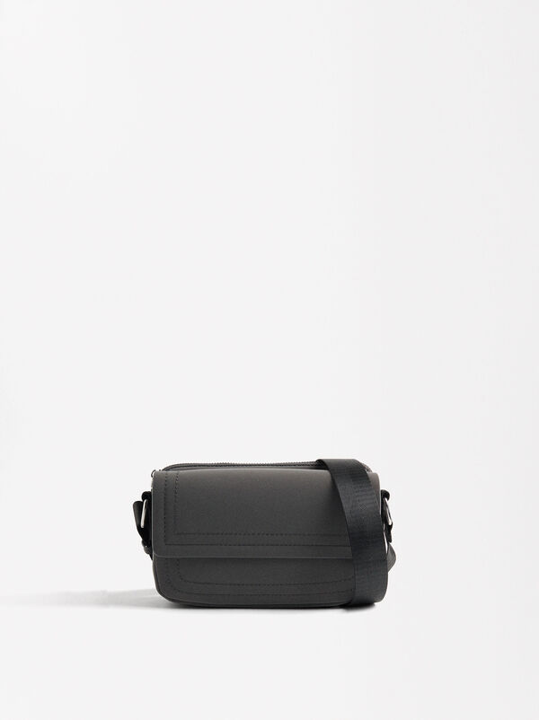 Soft texture crossbody bag
