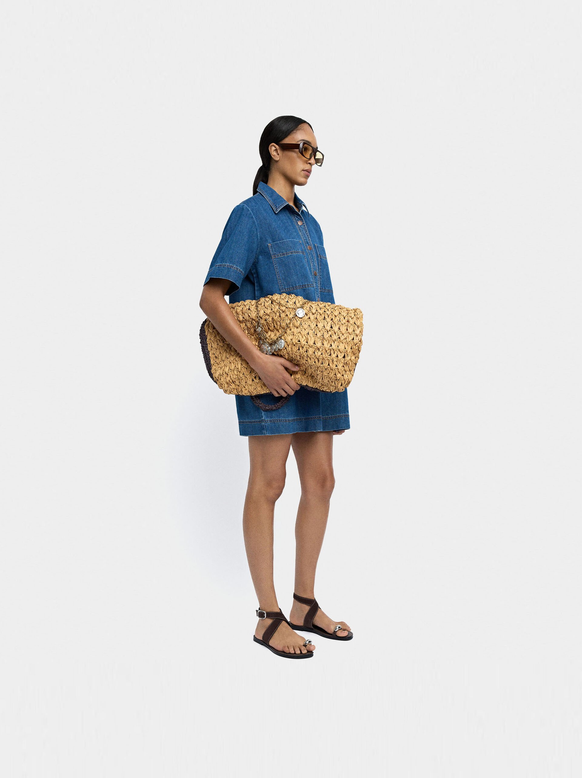 Robe en denim 100% coton image number 8.0