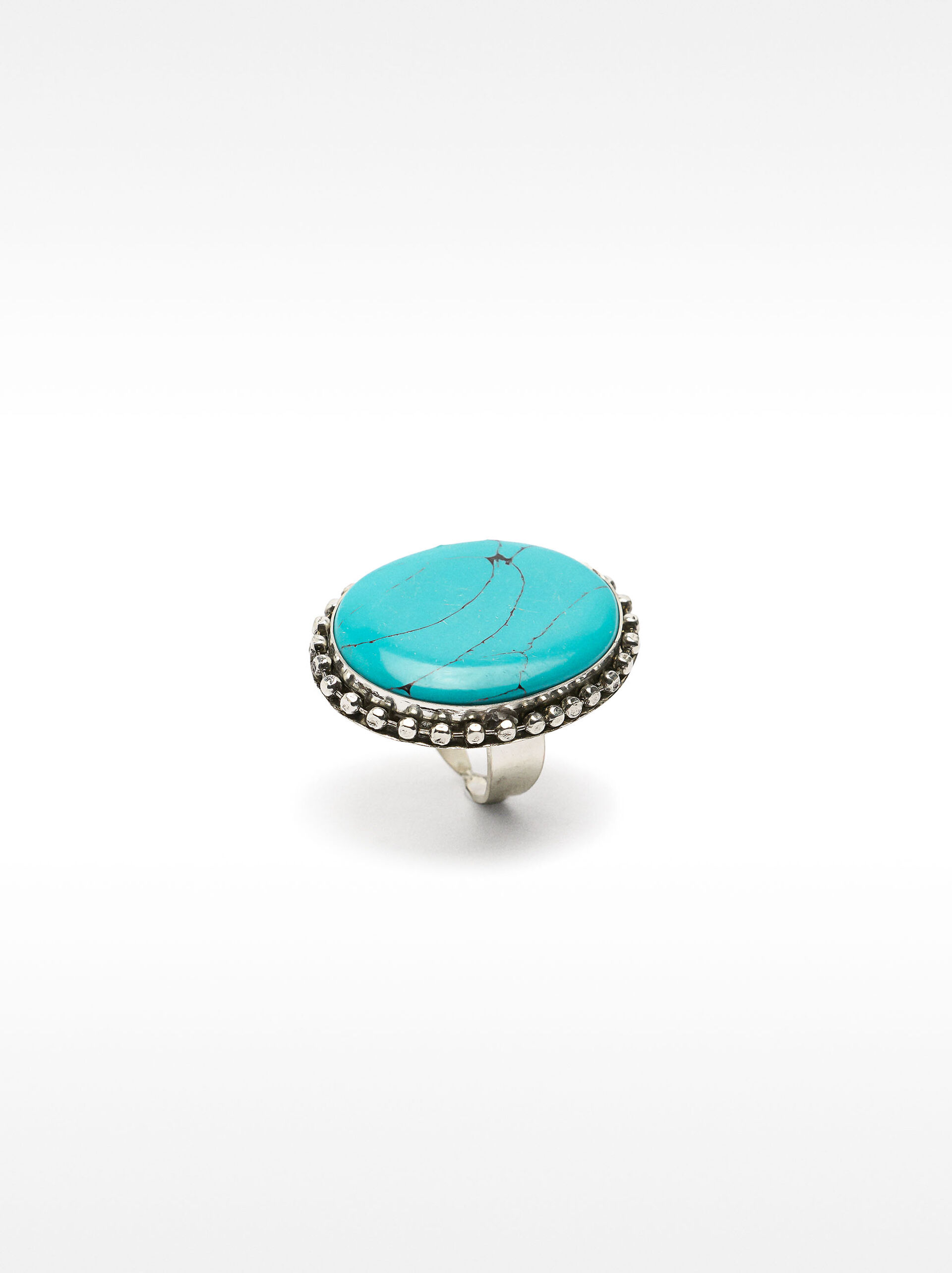 Round ring with stone image number 2.0