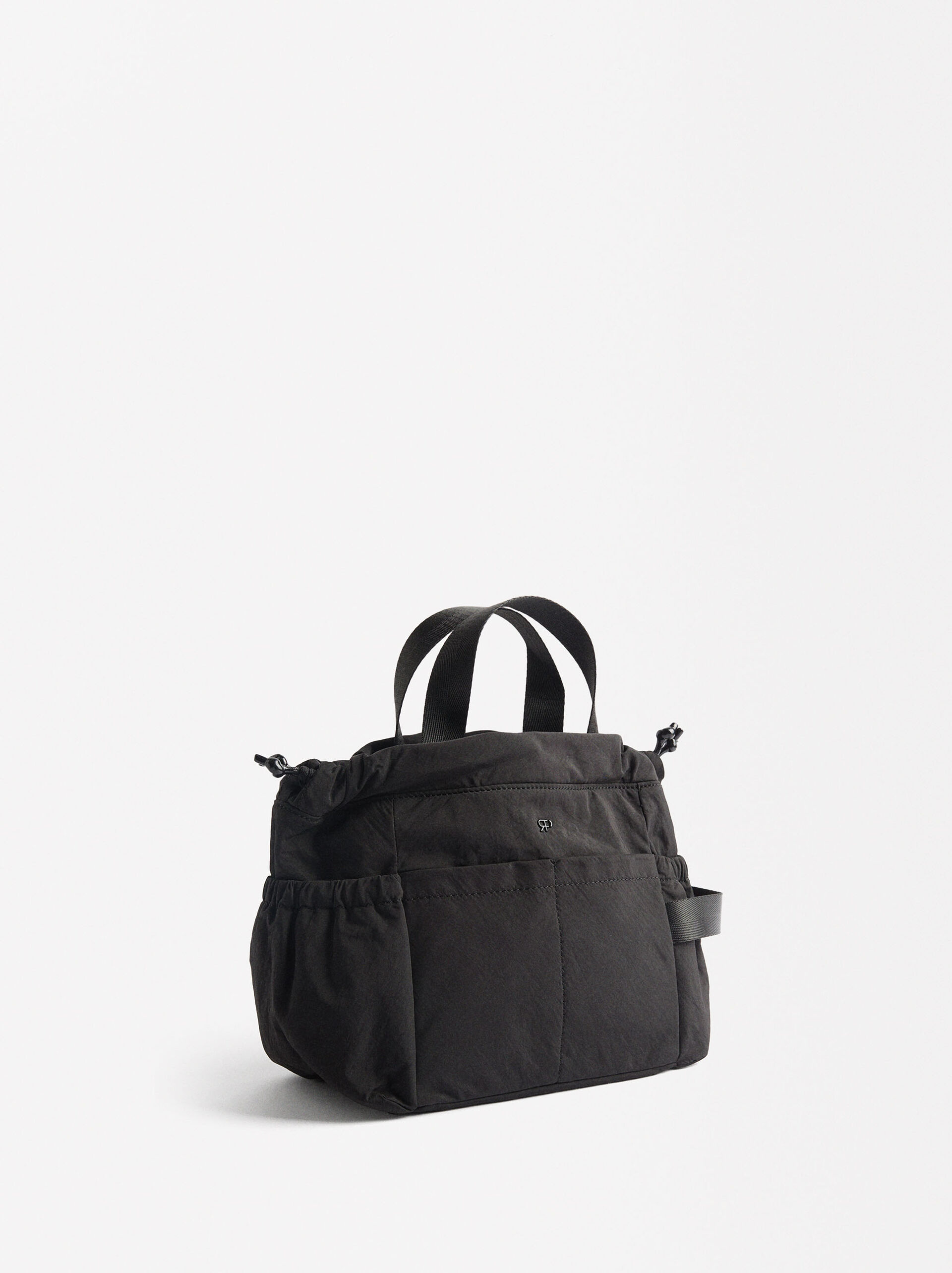 Mini nylon tote bag image number 3.0