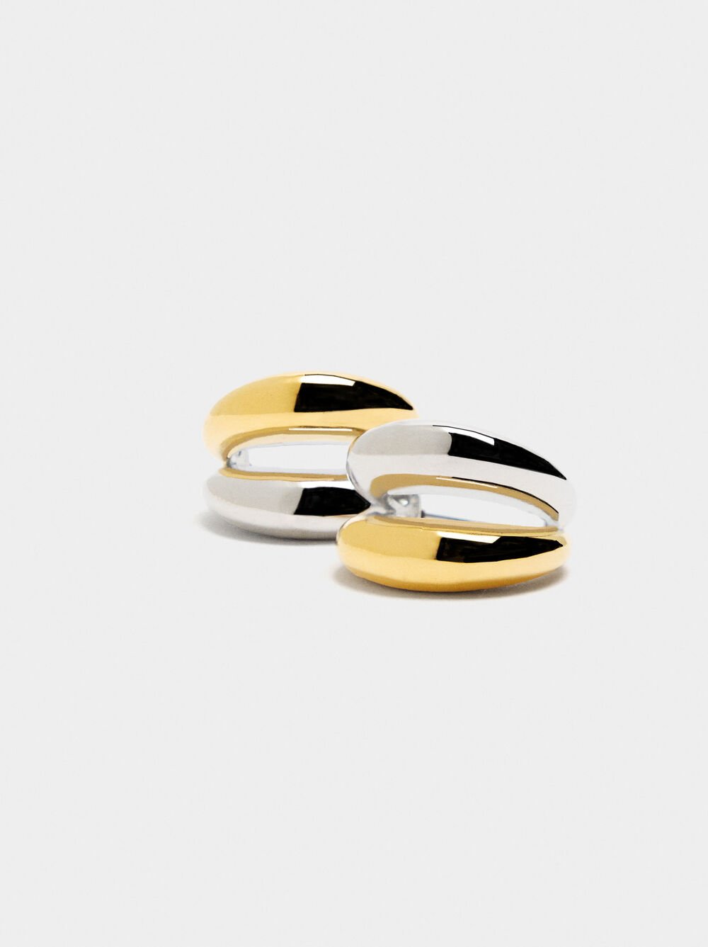 Aros bicolor - acero inoxidable