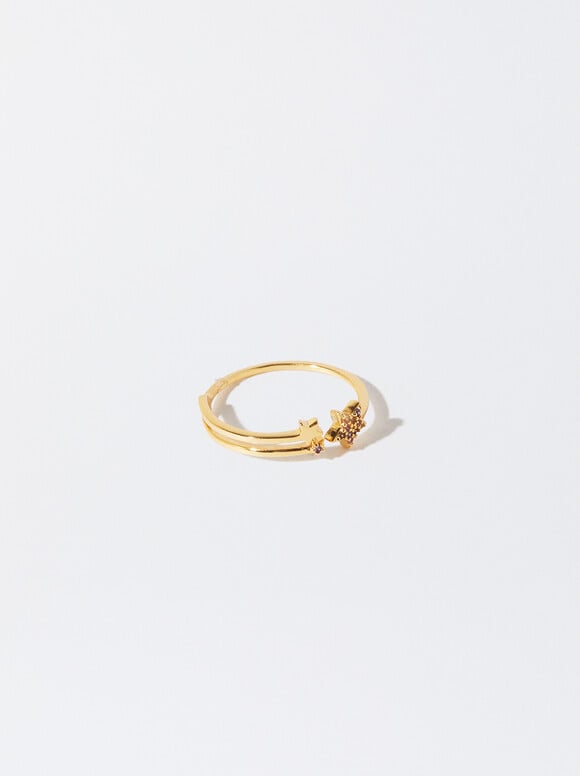 927 Silver Ring With Zirconia, Multicolor, hi-res