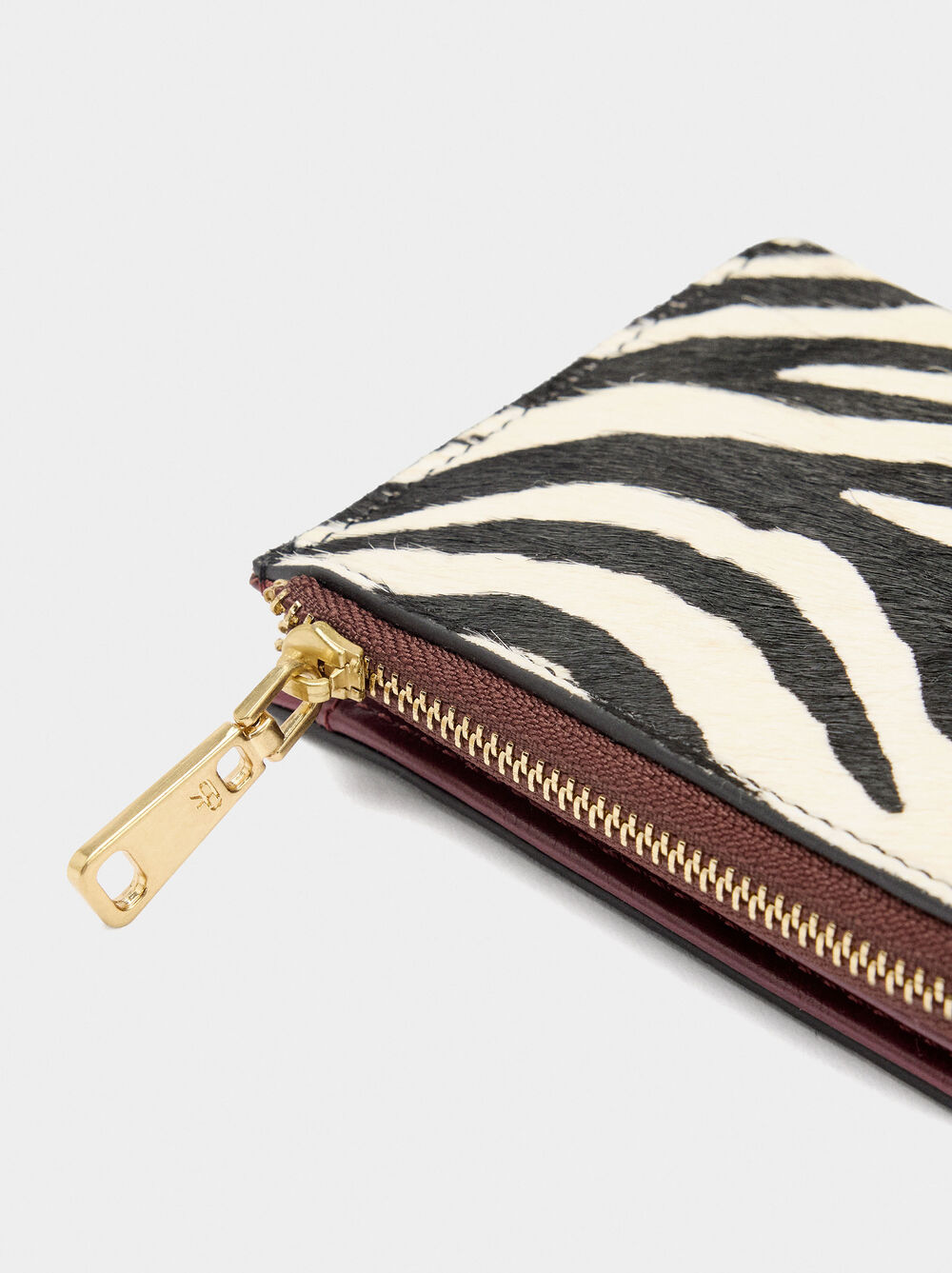 Contrast leather wallet S