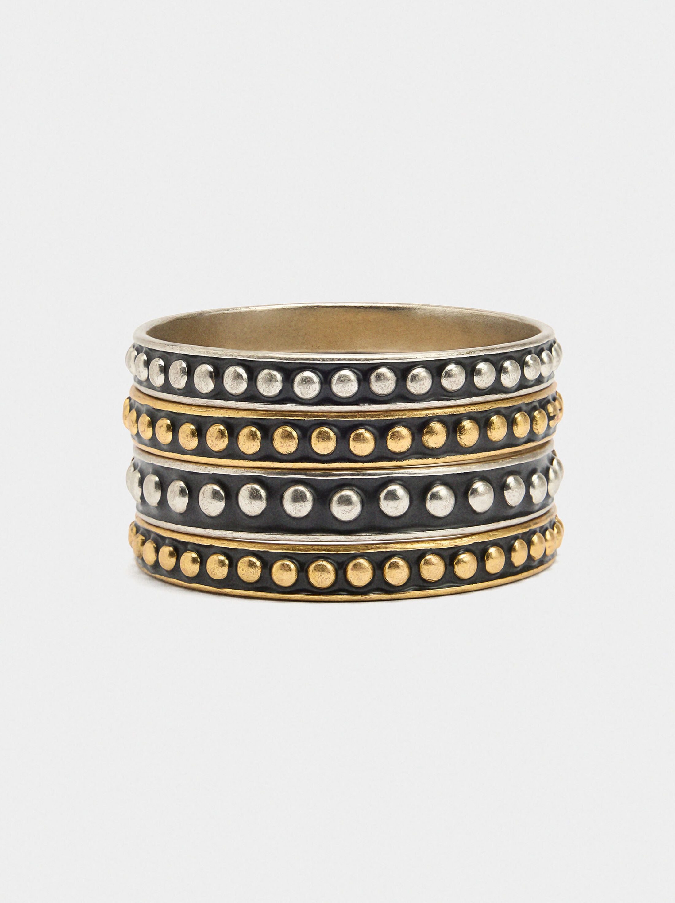 Bicolor set of bracelets with enamel image number 0.0
