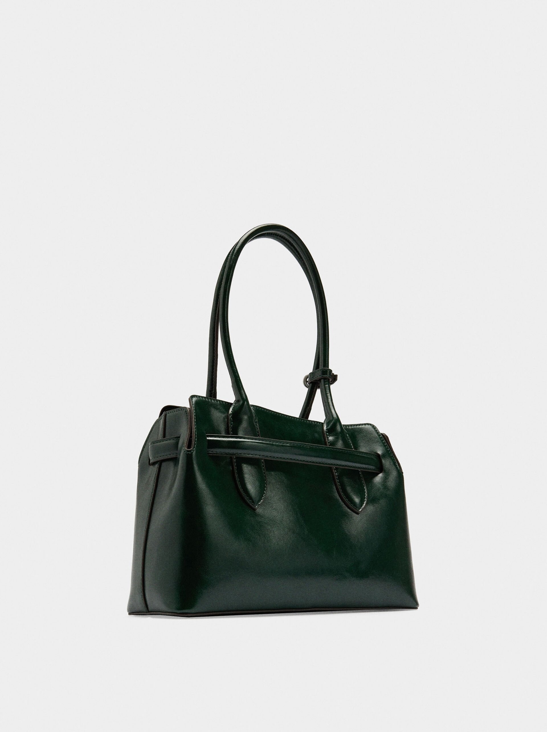 Tote bag with belt image number 3.0