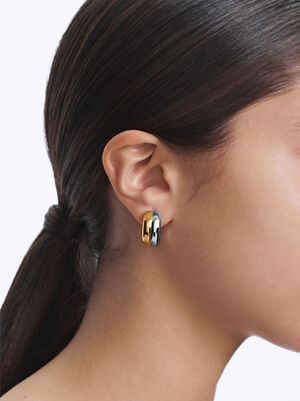 Multicolored Stainless Steel Hoops image number 1.0