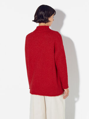 Online Exclusive - Dzianinowy Sweter image number 4.0