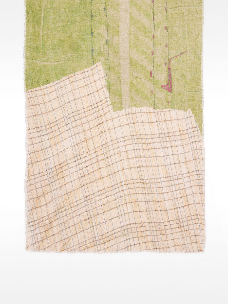 Foulard stampato in lino