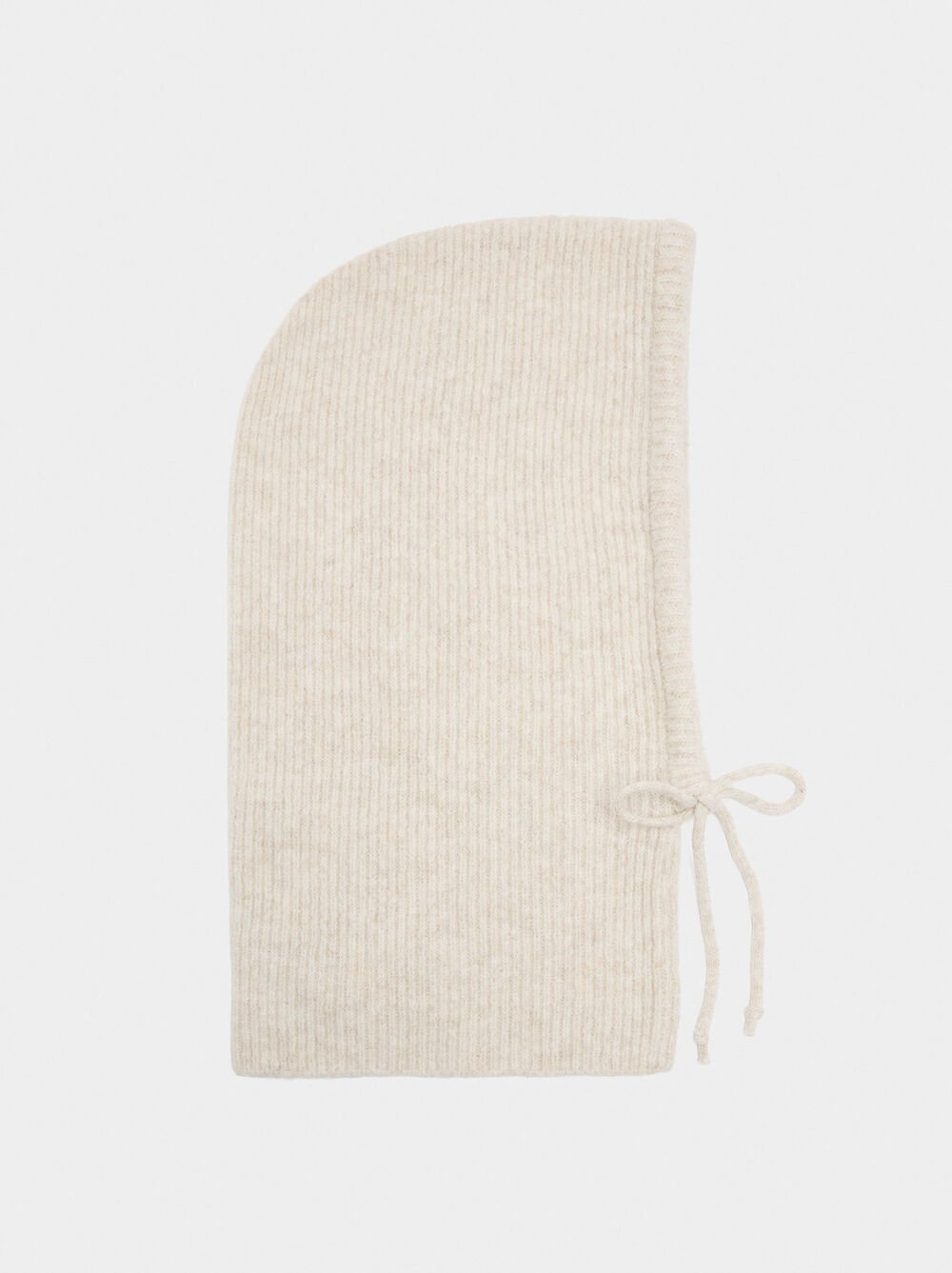 Knit balaclava with straps